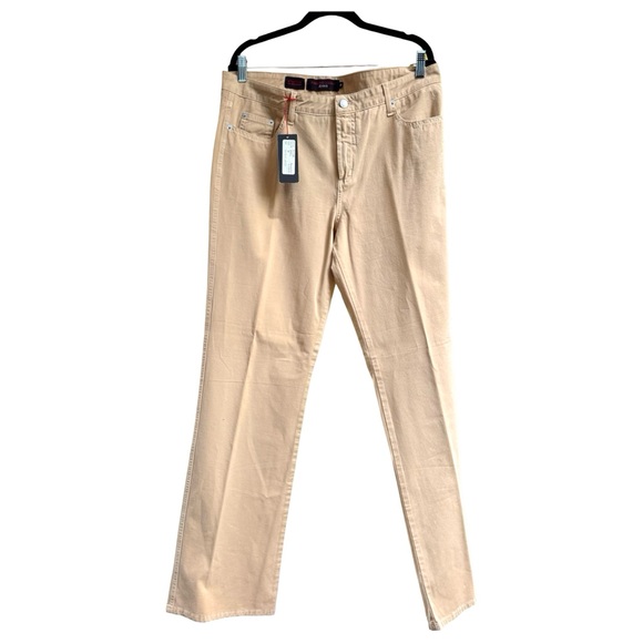 Fabrizio Gianni Denim - Stretch khaki Jeans Cotton Size 16 Made in USA NWT $188